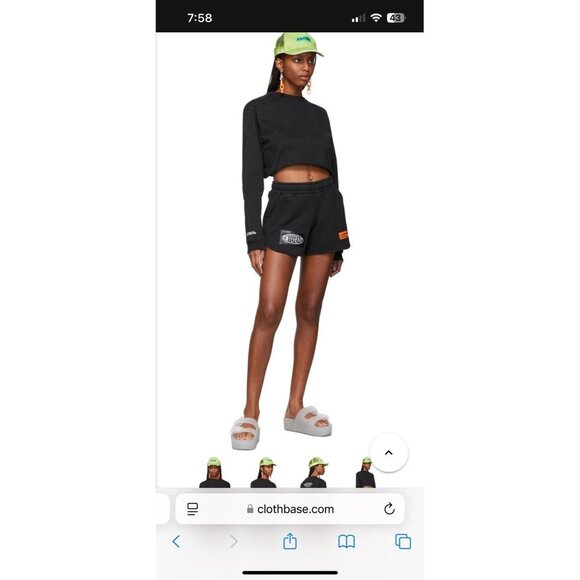 heron preston cropped red crewneck different sz small Authentic RARE - Picture 12 of 15